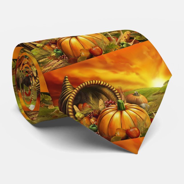 Thanksgiving cornucopia pumkin fält slips (Rullad)