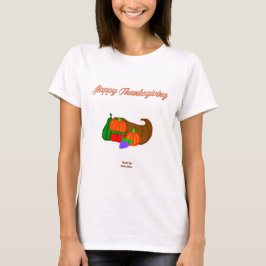 Thanksgiving Cornucopia Women's White T Shirt