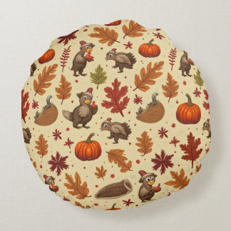 Thanksgiving Cushion Rund Kudde