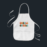 Thanksgiving Cute Gobble Gobble Kids' Apron Barnförkläde<br><div class="desc">Söt thanksgiving, bble apron med reflextypsnitt.</div>