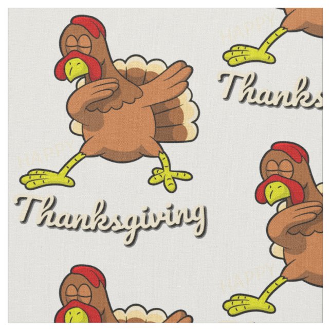 thanksgiving-dabbtangent tyg (Närbild)