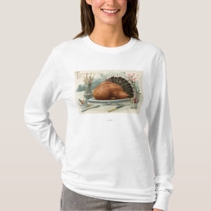 Thanksgiving Dag A Dämpat Turkiet för middag Tee Shirt