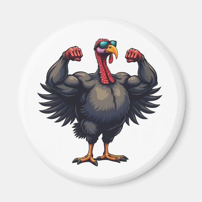 Thanksgiving Dag Gym-workout för Bodybuilding i Tu Magnet (Framsidan)