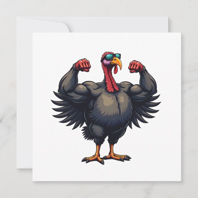 Thanksgiving Dag Gym-workout för Bodybuilding i Tu Meddelande (Framsida)