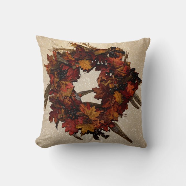 Thanksgiving Dag Pillow Kudde (Framsida)