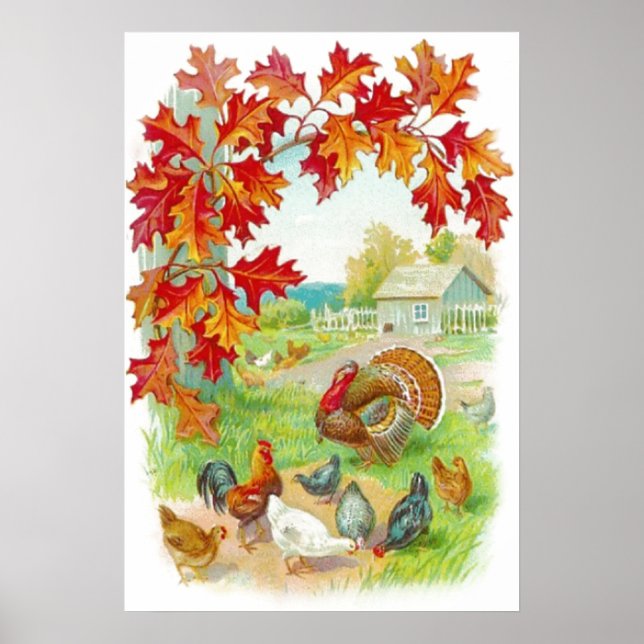 Thanksgiving Dag - ramutskrift Poster (Framsidan)