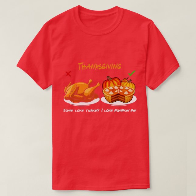 Thanksgiving Dag T Shirt (Design framsida)