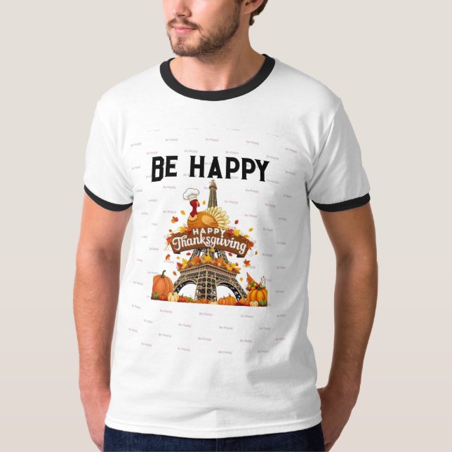 Thanksgiving Dag T Shirt (Framsida)