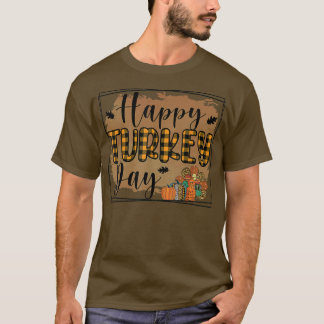 Thanksgiving-dagen i Lycklig i Helgdag T Shirt