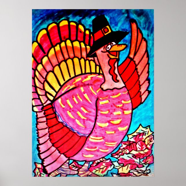 THANKSGIVING DAGEN LYCKLIG TURKIET poster (Framsidan)