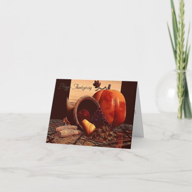 Thanksgiving-dagskort Helgkort (Framsida)