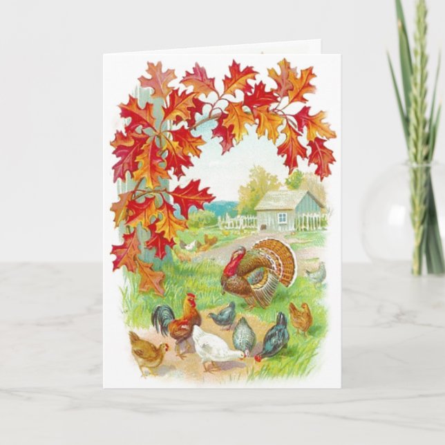 Thanksgiving-dagskort Helgkort (Framsida)
