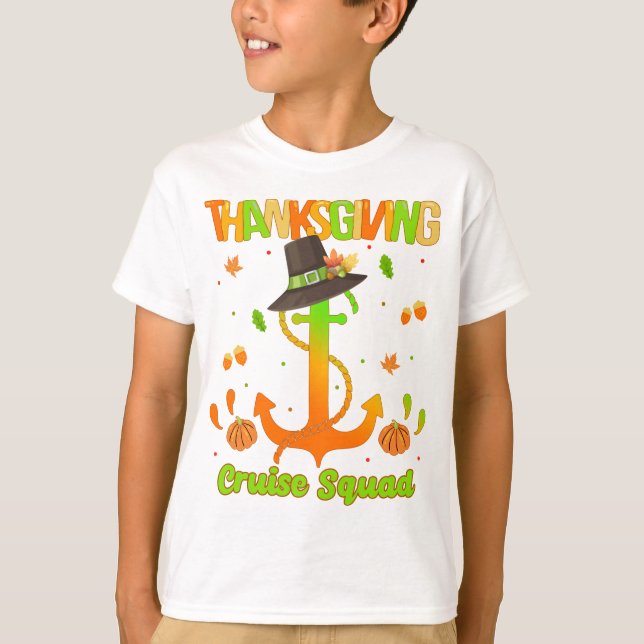 Thanksgiving Day Cruise Squad Travel Vacation  T-S T Shirt (Framsida)