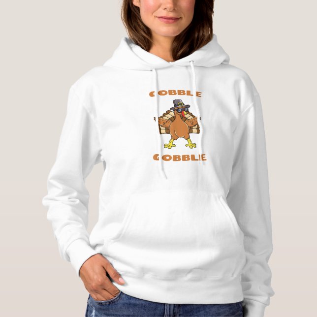 Thanksgiving Day Gobble Gobble Turkey Trot Funny G T Shirt (Framsida)