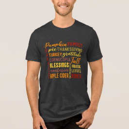 Thanksgiving Day Manar-Shirt Tri-Bl T Shirt