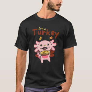 Thanksgiving Day Outfit Little Turkey Axolotl App T Shirt