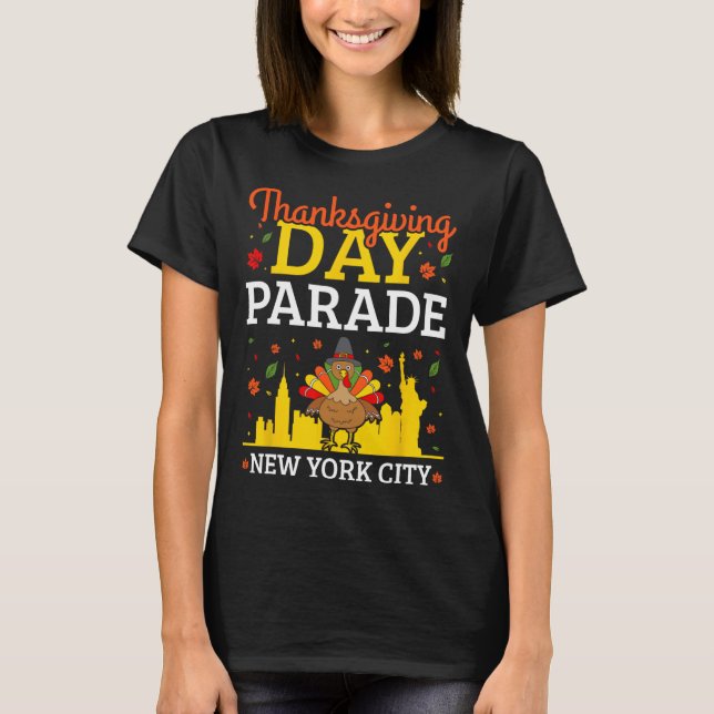 Thanksgiving Day Parad New York City T Shirt (Framsida)