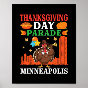 Thanksgiving Day Paraden Turkfest i Minn Poster
