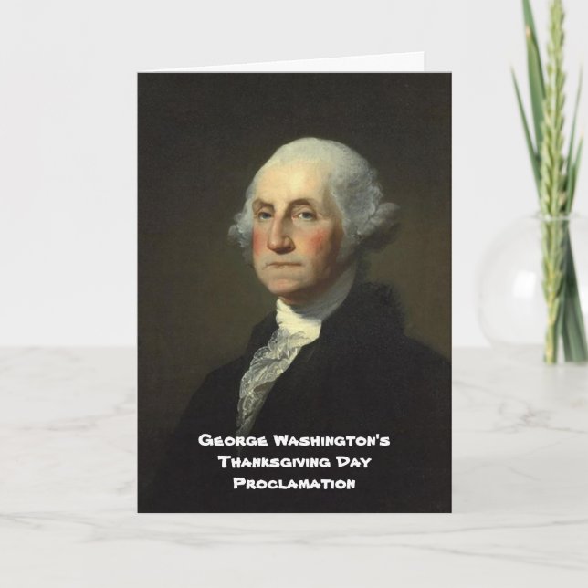 Thanksgiving Day Proklamation Helgkort (Framsida)