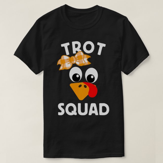 Thanksgiving Day Running Turkey Trot Squad  T Shirt (Design framsida)