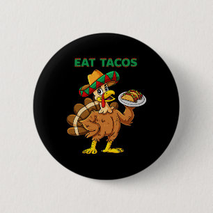 Thanksgiving Day Turkey Eat Tacos Mexican Sombrero Knapp