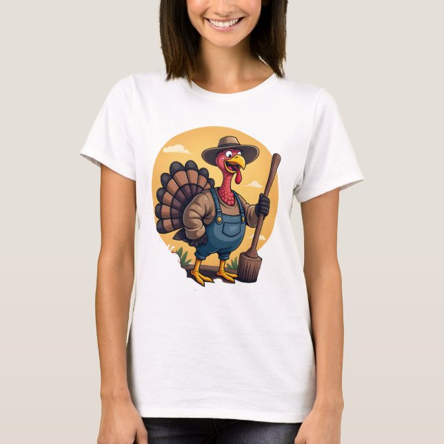 Thanksgiving Day Turkey feast dinner |Thanksgiving T Shirt (Framsida)