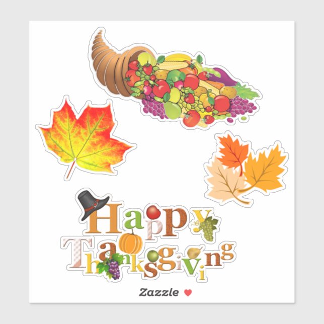 Thanksgiving Decal-spärrar Klistermärken (Ark)