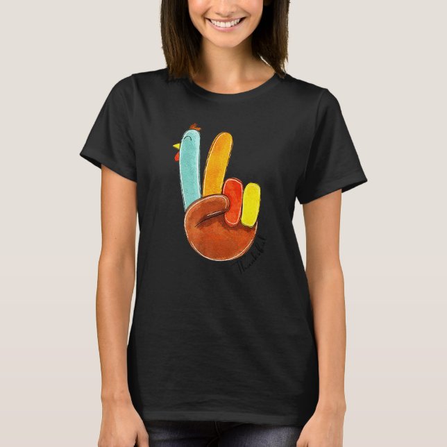 Thanksgiving Dekorations Turkey Stuffing Thankous T Shirt (Framsida)