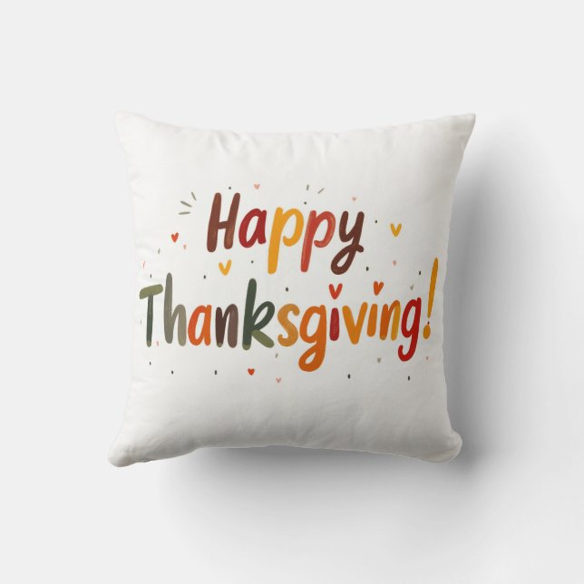 Thanksgiving Dekorativ kudde (Baksida)