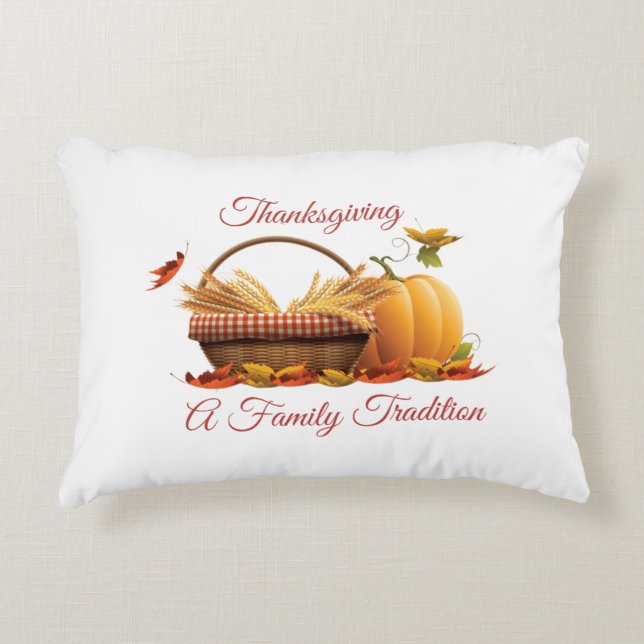 Thanksgiving Dekorativ kudde (Framsidan)