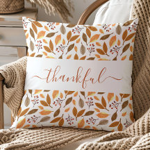 Thanksgiving Dekorativ kudde - Höst löv hemdekret