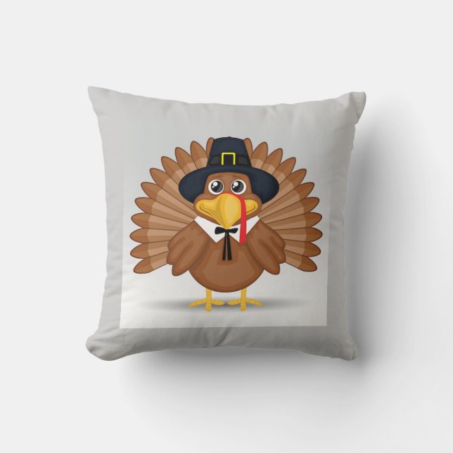 Thanksgiving Dekorativ kudde/Turkiet Kudde (Framsida)