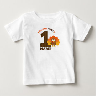 thanksgiving Den första födelsedagskalan liten k T Shirt