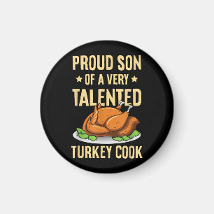Thanksgiving design för en son till en turkisk koo magnet