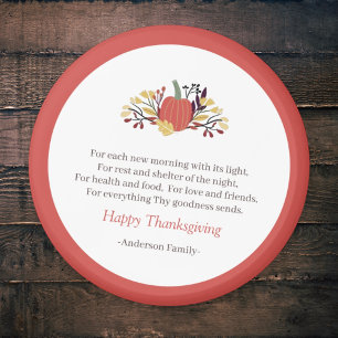 Thanksgiving Dikt Rustic Pumpkin Bouquet Magnet