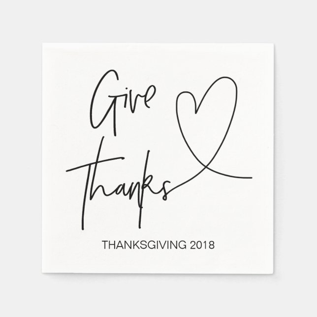 Thanksgiving Dinner Cocktail Napkin-uppsättningar Pappersservett (Framsidan)