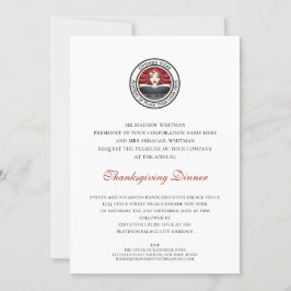 Thanksgiving Dinner Corporate Event Inbjudningar