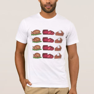 Thanksgiving Dinner Cranberry Turkey Pumpkin Paj T Shirt