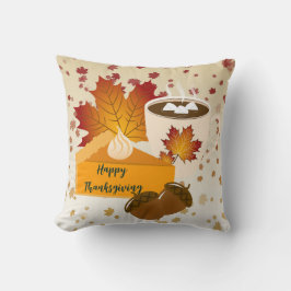 Thanksgiving Dinner Cuisine Pumpkin Paj Hett Choco Kudde