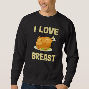 Thanksgiving Dinner Day Facts Turkey Ham Vegan I L Lång Ärmad Tröja