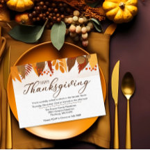 THANKSGIVING DINNER | *Enkel att redigera*