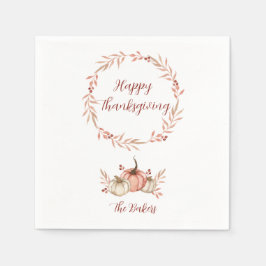 Thanksgiving Dinner Napkin Pumpkin Spice Pappersservett