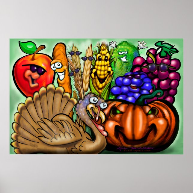 Thanksgiving Dinner Party Poster (Framsidan)