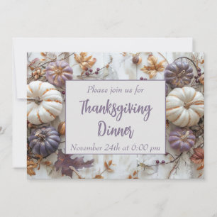 Thanksgiving Dinner Pumpkin-inbjudan Inbjudningar