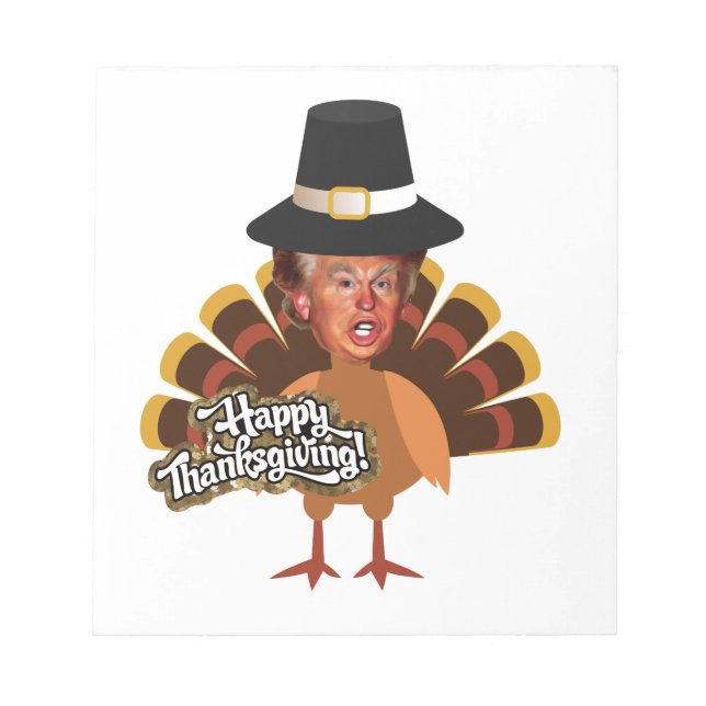 thanksgiving donald trumpturkey anteckningsblock (Framsida)