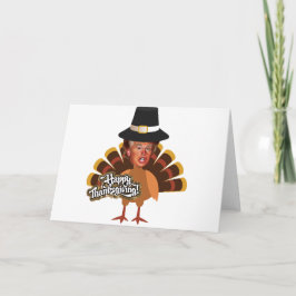 thanksgiving donald trumpturkey helgkort