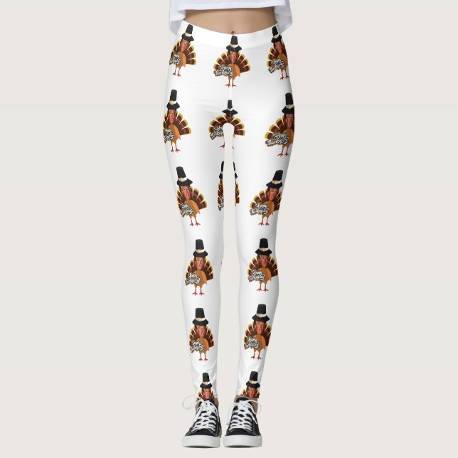 thanksgiving donald trumpturkey leggings (Framsida)