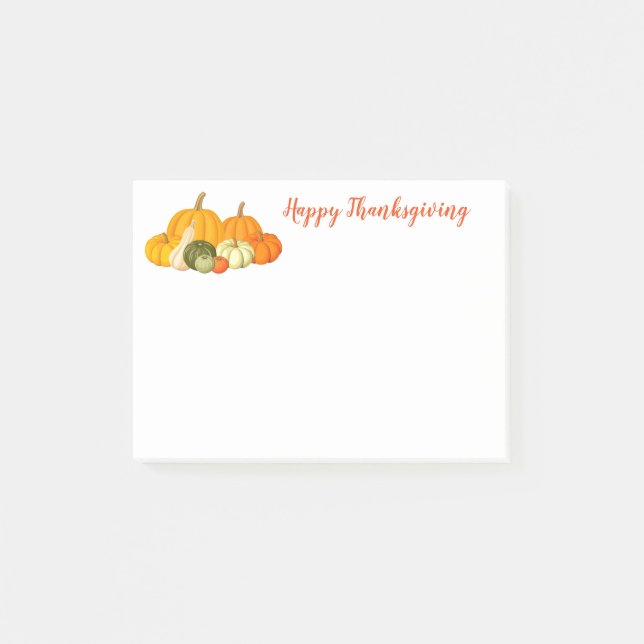 Thanksgiving efter anteckningar post-it block (Framsida)