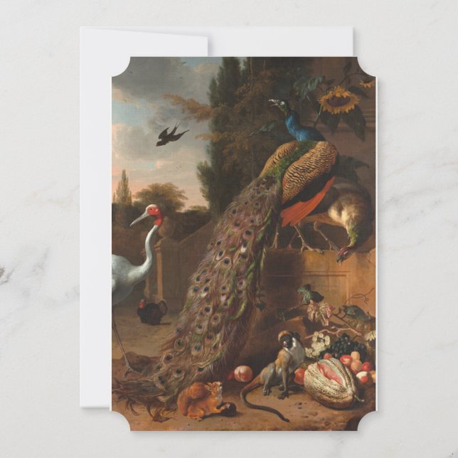 Thanksgiving| Elegant Inbjudningar (Baksida)