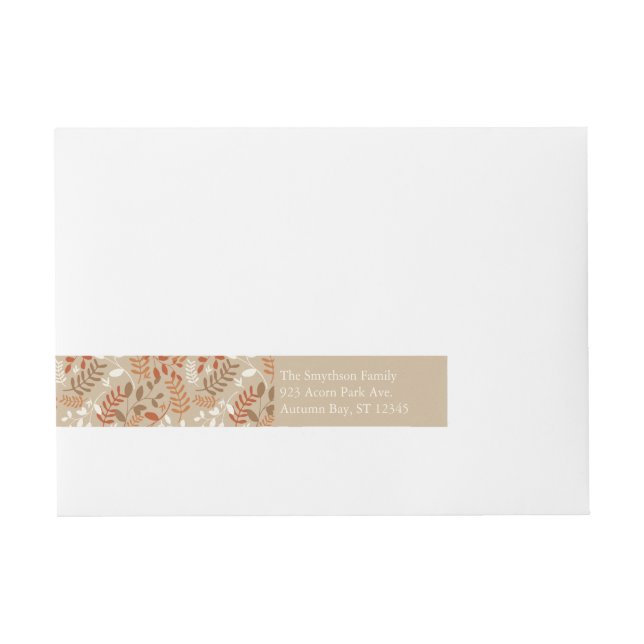 Thanksgiving - Etikett för höstfällans avverkning (Framsidan)